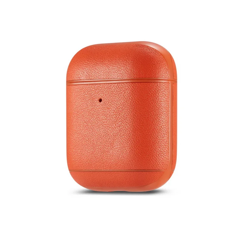 Для Apple Airpods чехол из натуральной кожи Bluetooth беспроводной Чехол для наушников чехол для Airpods 1 2 Coque Air Pod зарядная коробка
