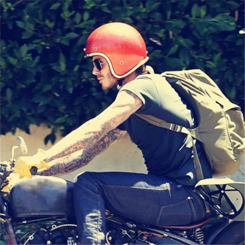 AMZ мотоциклетный шлем с открытым лицом в горошек модный винтажный популярный |