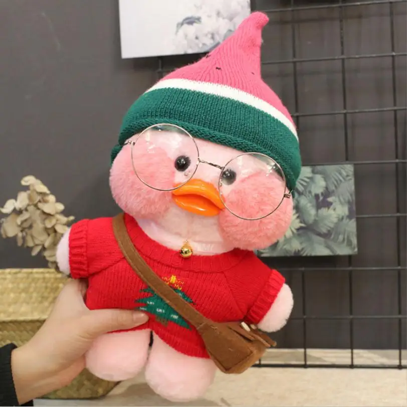30 см Kawaii LaLafanfan плюшевая игрушка кафе утка мультфильм Милая Утка Мягкая кукла