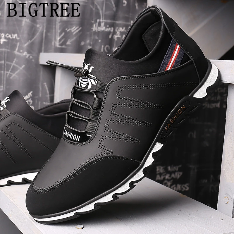 Повседневная обувь Мужские кожаные кроссовки с отверстиями Дизайнерская для