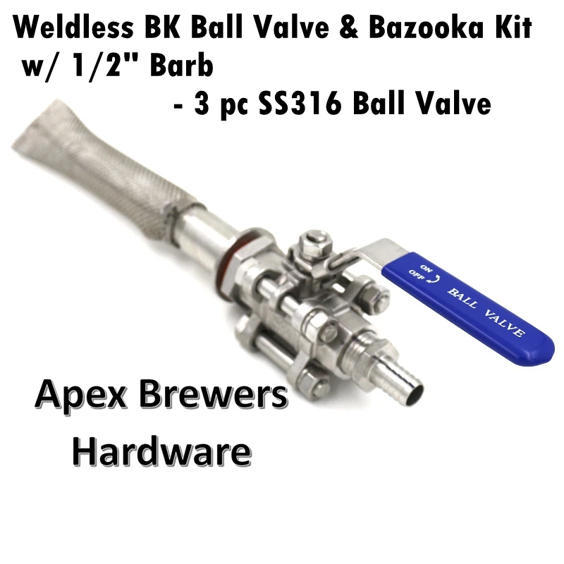 Бесшовный шаровой клапан для кипячения чайника и набор базуки с зазубриной 1