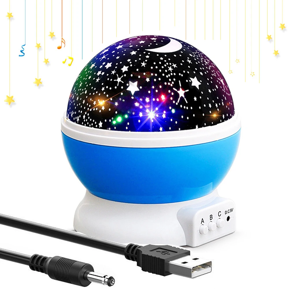 

3D Room Novelty Night Light Children Projection lamp Romantic Rotating USB Lamp Led Projection for Kids Baby Sleep Lighting