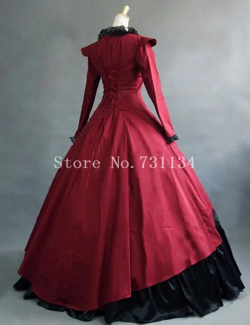 Готическое викторианское стимпанк 3 предмета платье историческая реконструкция