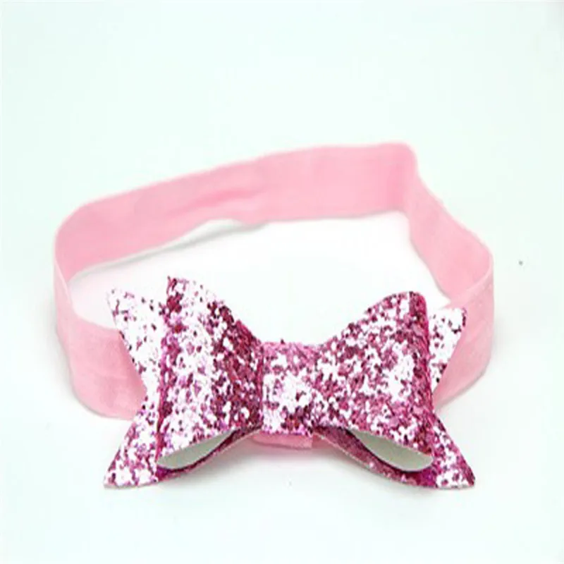 Милая Детская повязка на голову с большим цветком для девочки бант эластичная