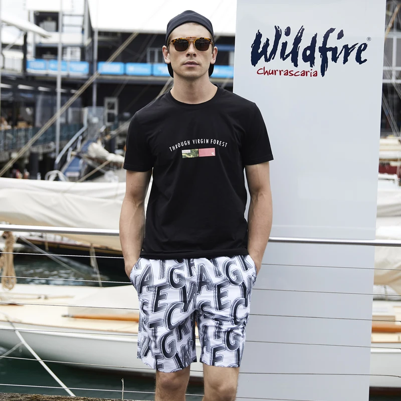 Новый купальный костюм летние мужские шорты быстросохнущие Гавайские пляжные