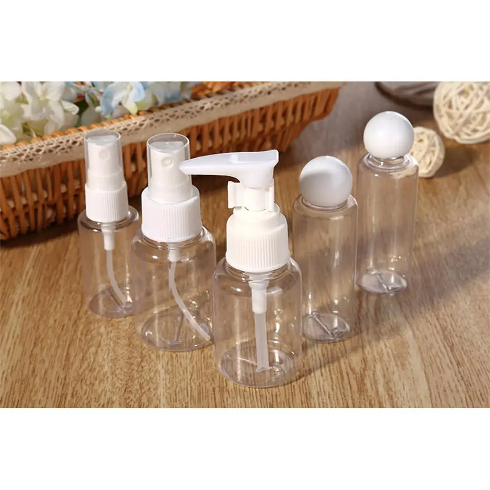 Яркий гламурный 5 шт./компл. Профессиональный портативный прозрачный путешествия