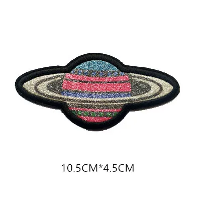 1 шт. космическая Вселенная нашивка для одежды с железом на вышитой аппликацией Милая нашивка эмблема на ткани Одежда DIY аксессуары для одежды - Цвет: ZD02
