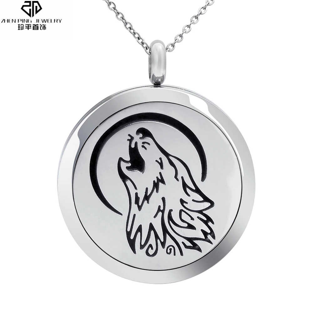 30 мм медальон из нержавеющей стали с ароматизатором и ароматерапевтическим