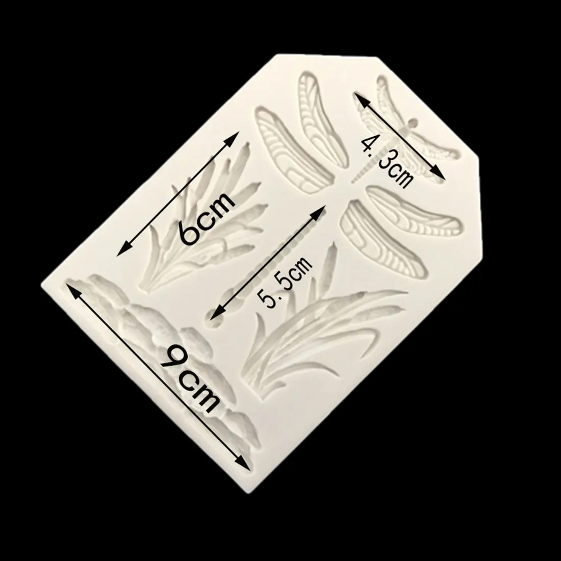 3D Dragonfly Grass Pattern Silicone Cake Mold Safe Kitchen Baking Fondant Non-stick Mould Cookie Tool | Дом и сад