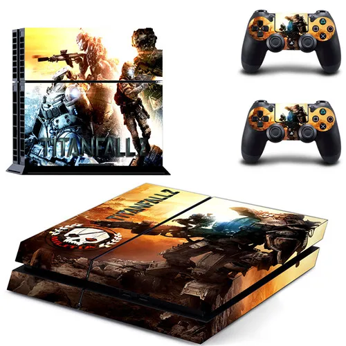 Игра Titanfall 2 наклейка для PS4 виниловая наклейка, стикер для консоли Playstation 4 и 2 контроллера наклейка для PS4 наклейка - Цвет: GYTM0466