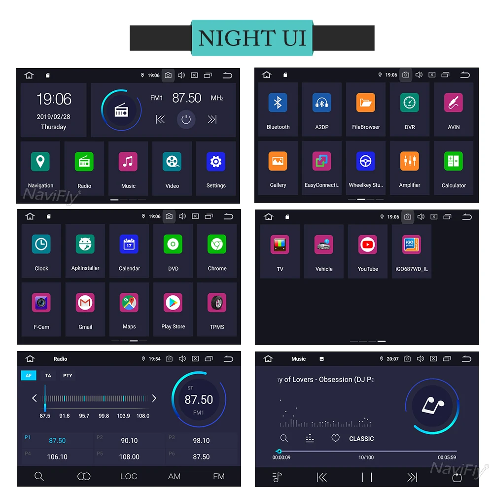 NaviFly ips экран DSP Android 9,0 Автомобильный мультимедийный плеер для Dacia Duster Logan Sandero Lada Xray 2 с Wifi gps навигационный микрофон