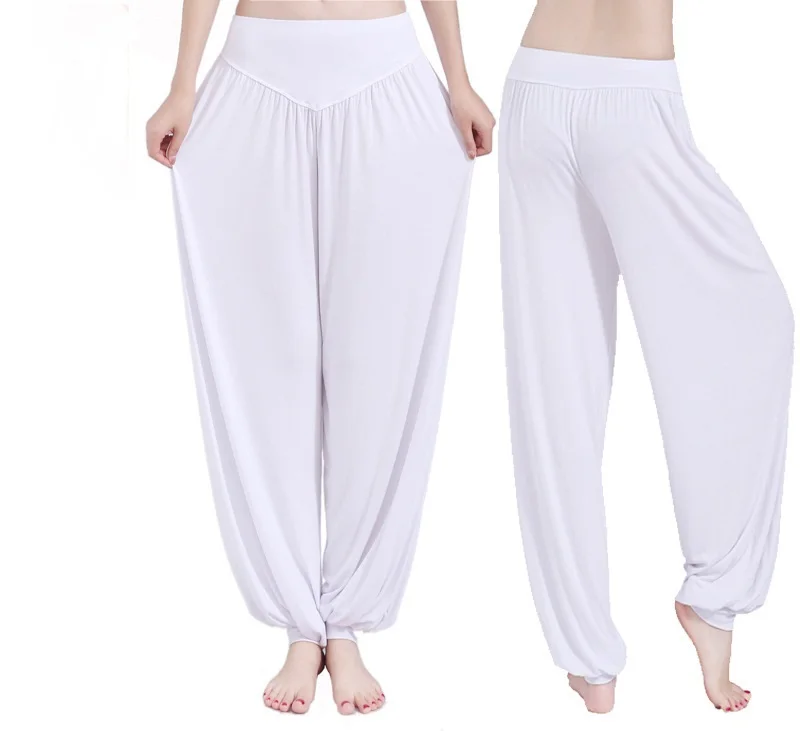 Женские Штаны Для Йоги свободные эластичные шаровары для танцев фитнес широкие