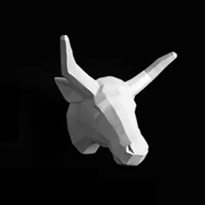 Животные настенный Декор 3D голова оленя Hirschkopf художественный салон Гостиная Офис детская комната белый и черный короткий фон - Цвет: G