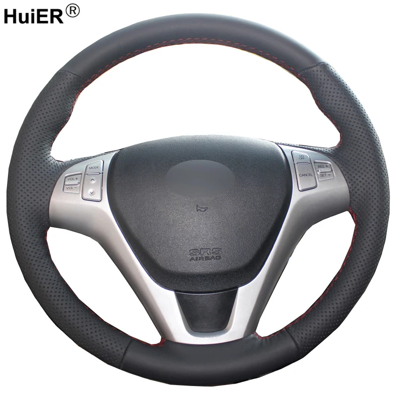Ручная швейная крышка рулевого колеса автомобиля Volant Braid на руль Stuurhoes для hyundai