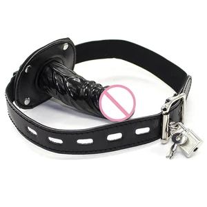 Силиконовый рот для орального секса, кляп для пениса с замком, кожаные пряжки, бондаж, пробка, БДСМ, рабыни, фетиш, пара, игрушки для взрослых