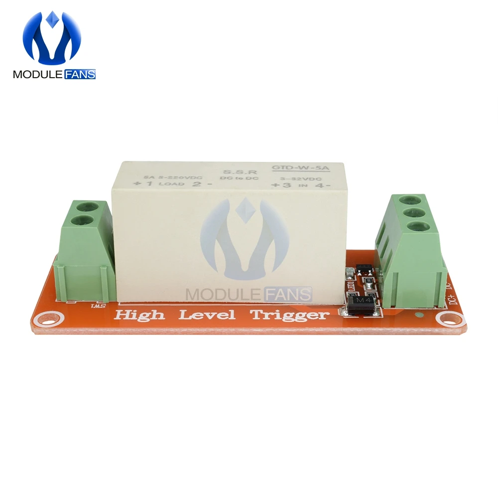 1 канал CH DC 5V 220V 5A SSR твердотельные реле Модуль Триггер Высокий уровень для Arduino Uno R3