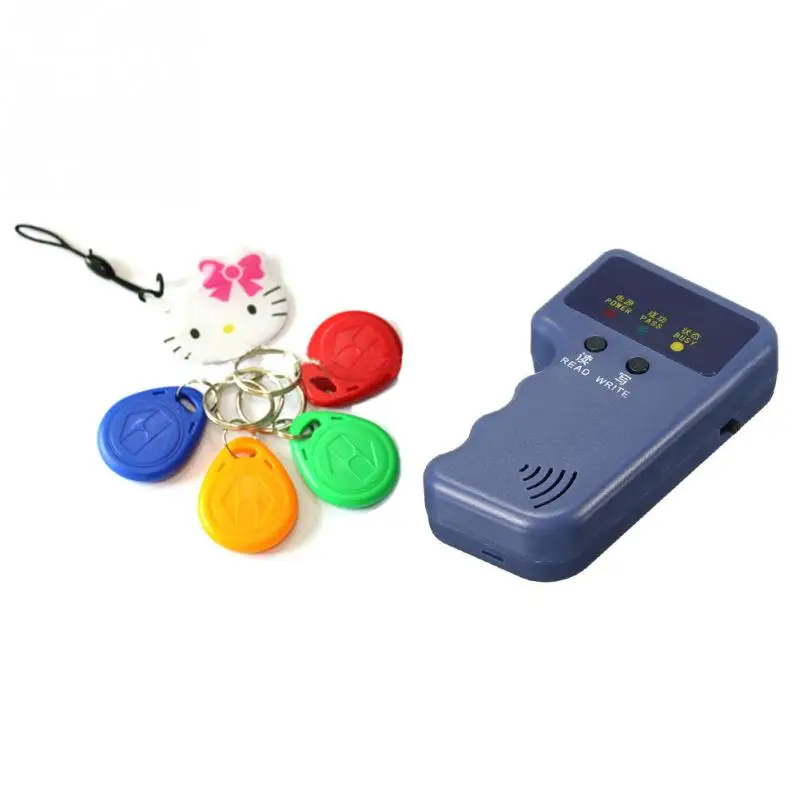 Ручной 125 кГц RFID Копир Писатель RFID Дубликатор EM ID копир+ 5 шт. EM4305/T5577/CET5200 перезаписываемые брелки