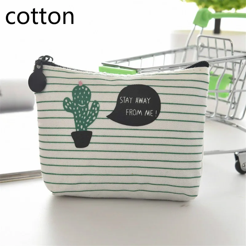 One Cactus Модная сумка для монет из искусственной кожи, женская сумка для монет, Маленький милый кредитный держатель для карт, сумки для денег для ключей, дамские сумочки, детские сумки на молнии - Цвет: One Cactus