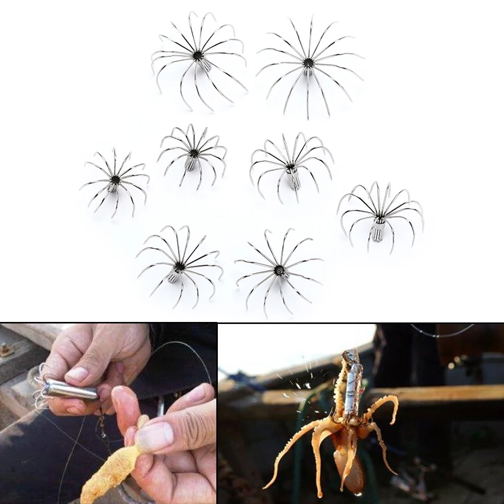 

2 Pcs New Sale Squid Jig DIY Hooks diameter 2cm Squid Fishing Lure Making Material Umbrella Hook