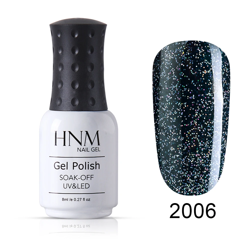 2006 HNM 8 мл черный бриллиант цвета серии гель-лак для ногтей замочить от лак для ногтей праймер уф светодиодный длительного действия гель-лак для салона маникюра - Цвет: 2006