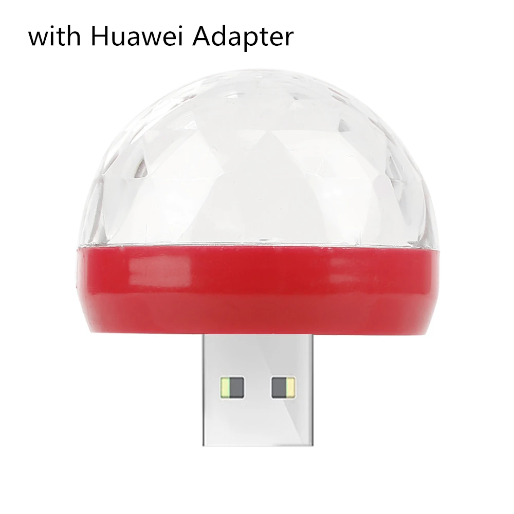 red ball C Мини USB светодиодный светильник для дискотеки, портативный светильник для рождественской вечеринки, магический шар, сценический светильник для диско-клуба, яркий эффект, сценическая лампа для мобильного телефона - Цвет: red ball C