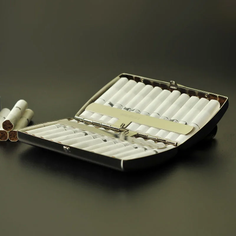 Серебряная коробка для держателя IQOS картриджей 2 4 Plus 22 шт. сигарет|Сумки
