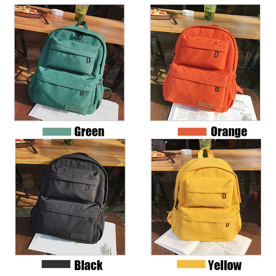 Новый водонепроницаемый нейлоновый рюкзак для женщин Дорожная много карманов