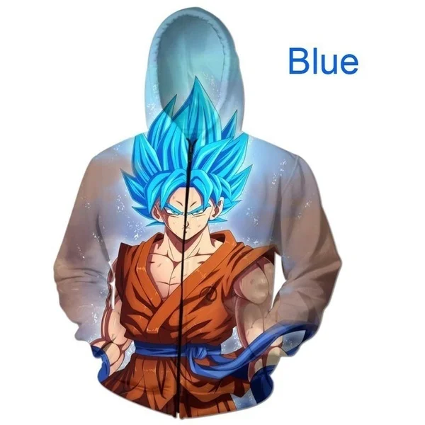 Толстовки с капюшоном милые детские толстовки Goku 3D пуловеры для мужчин и женщин