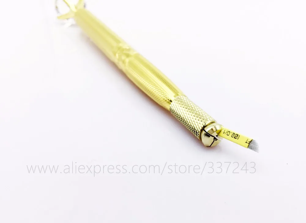 500 штук 14 Pin микроблейдинг игла для бровей Mac Макияж 3d ручки макияж крючком иглы