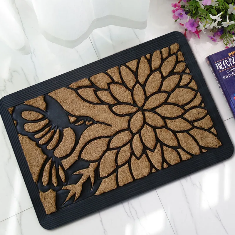 Супер тонкий резиновый коврик для двери нескользящий кухни домашний Коврик