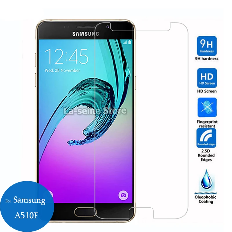 Закаленное стекло для samsung Galaxy A5 A7 2016 Duos Защитная пленка экрана 2 5 9h 7 6 510F A510F |