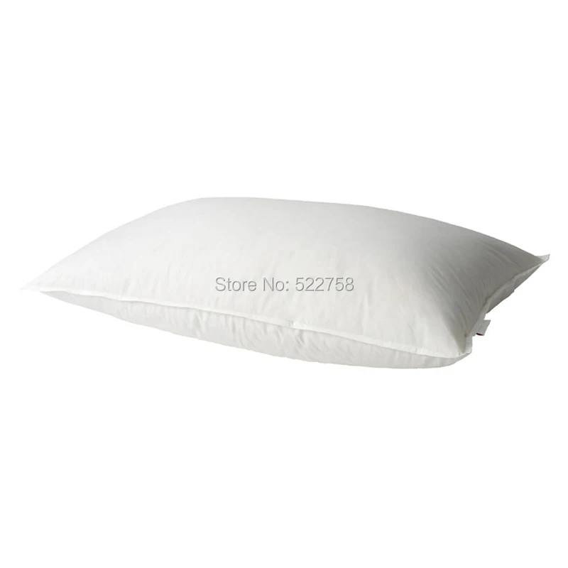 

Soft Single pillow 95% white goose down pillow 75*45cm white stuffed 20 oz Fill power 800+ white goose down free shipping