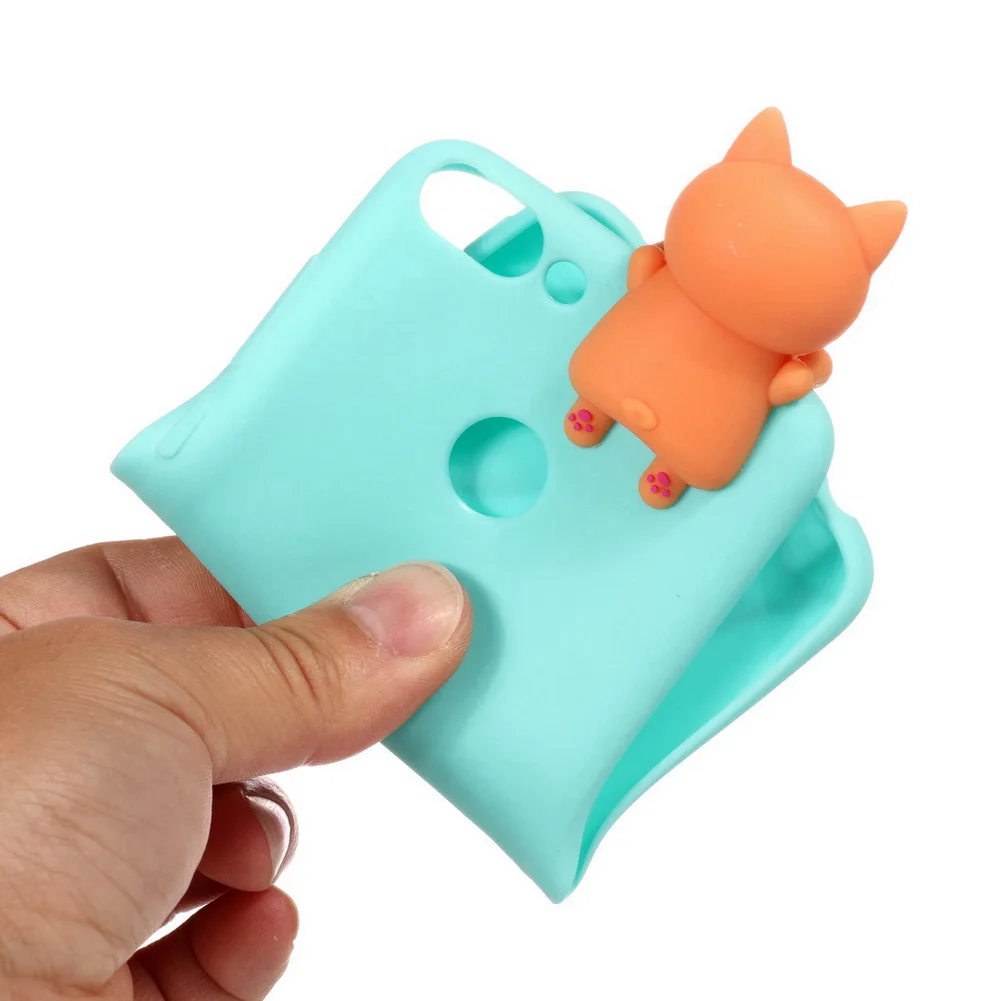 Силиконовый чехол для Apple iPhone X мягкий из ТПУ с 3D рисунком единорога медведя кота