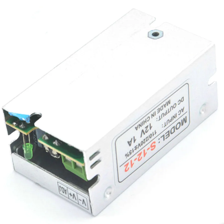 DC12V преобразования Переключение DC 12 В 1A Светодиодные ленты свет Мощность Адаптер