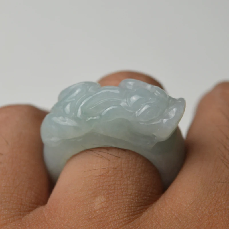 Натуральное кольцо jadeite pi xiu мужское властное из Бирмы&gt ювелирное изделие