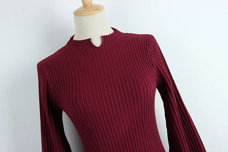 Вязаное зимнее платье для женщин 2018 Новое лоскутное свитер трапециевидной формы