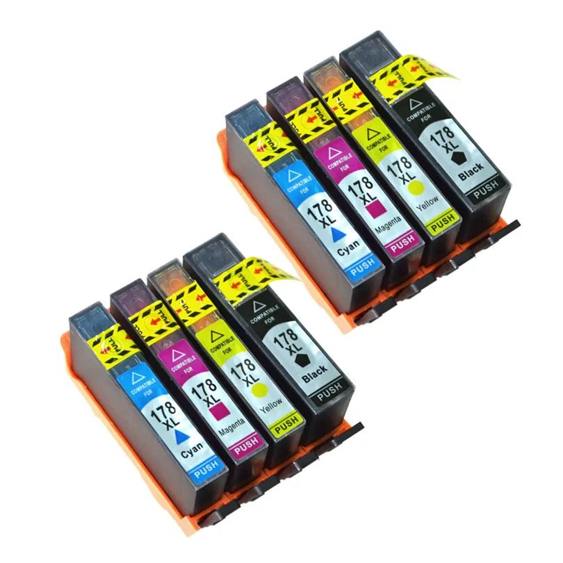 Картриджи 8X LuoCai совместимые с чернилами для HP 178 XL Deskjet 3070A 3520 6510 B010B B109a B109n B110a B210b