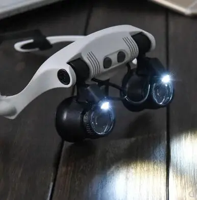 Оптический инструмент очки-бинокли Тип лупа для обслуживания (10 раз 15 20 25