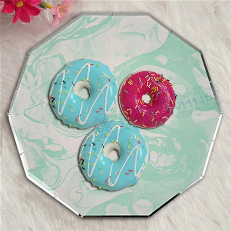 80 шт. мраморные тарелки из Пастельной фольги 9 дюймов|plate for birthdays|plates partyplate paper |