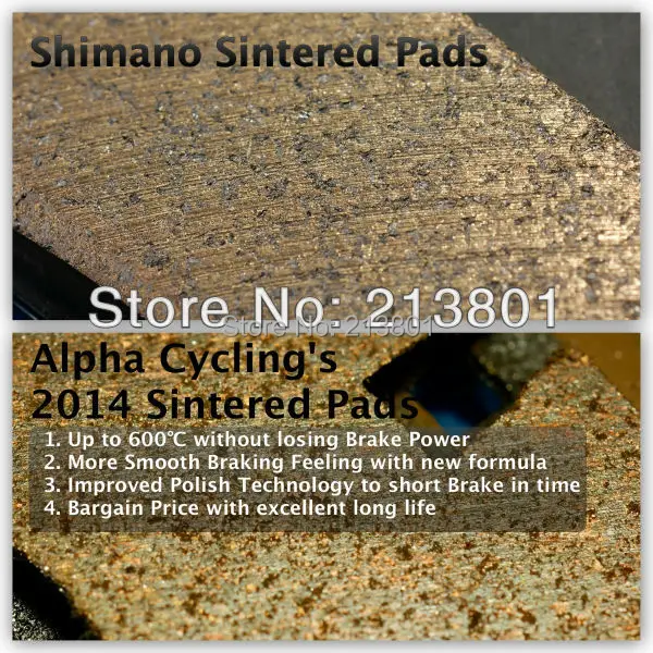 Полностью металлические дисковые Тормозные колодки для дискового тормоза SHIMANO