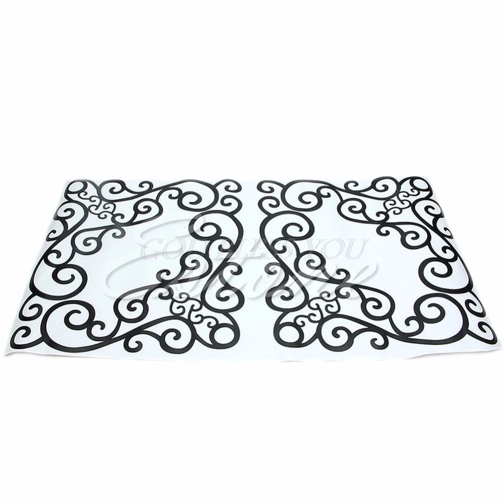 4 шт. DIY Style Grilles Настенная Наклейка s комнаты угловая линия настенная наклейка