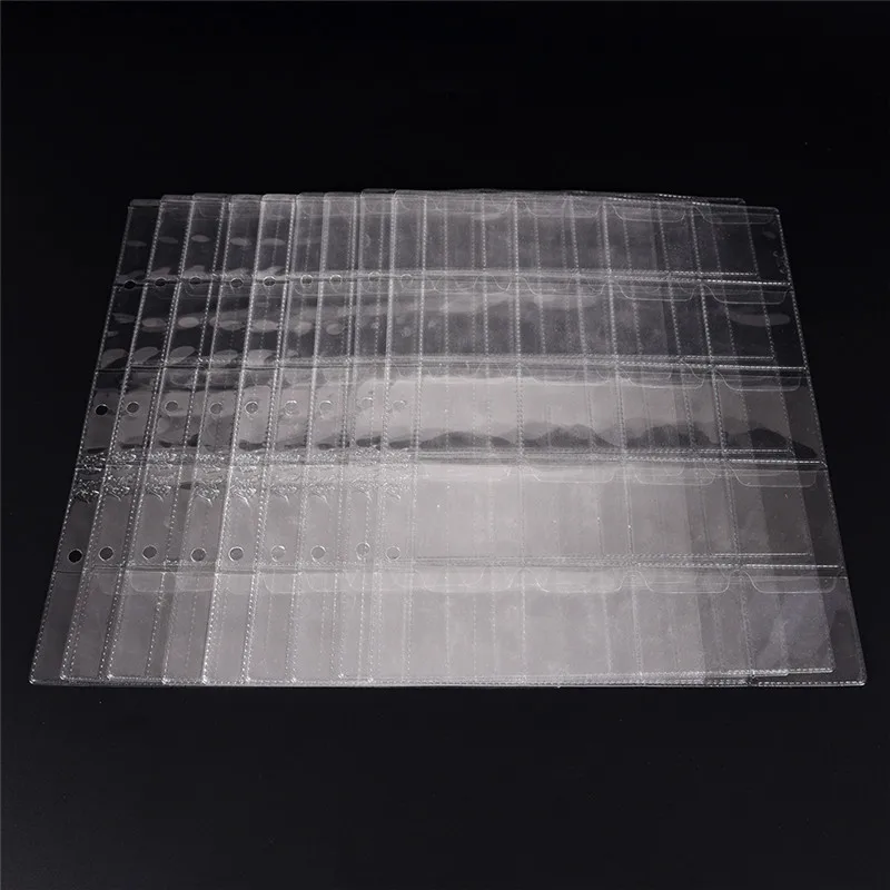 Новинка, 1 шт., 20 карманов, 20 см x 25 см, пластиковые держатели для монет, для хранения, коллекция, кейс для альбома, сумка, 1 страница