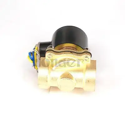 DC 12 В 2 порта 2W-200-20 3/4 &quotBSP латунный Электрический электромагнитный клапан воды