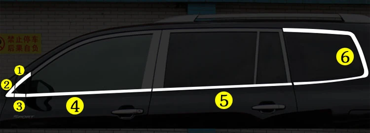 Lsrtw2017 304 нержавеющая сталь окна автомобиля планки для toyota rav4 2006 2007 2008 2009 2010 2011 2012 xa30 - Название цвета: 12 pcs trims