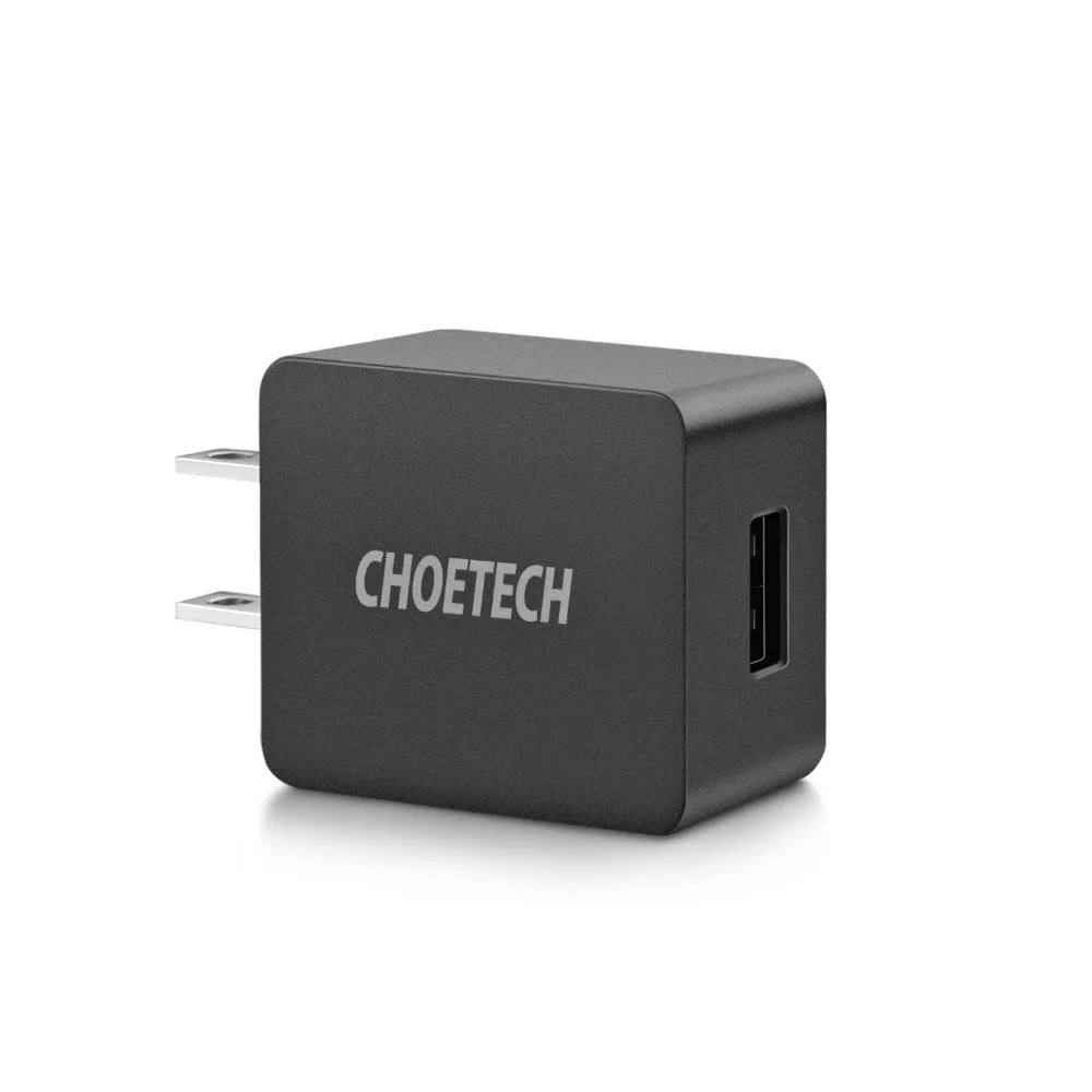 CHOETECH 5V 2.4A USB Зарядное устройство для телефона универсальное дорожное сетевое Зарядное устройство с функцией умной зарядки USB адаптер для samsung S8/S7 EU/US/UK Разъем