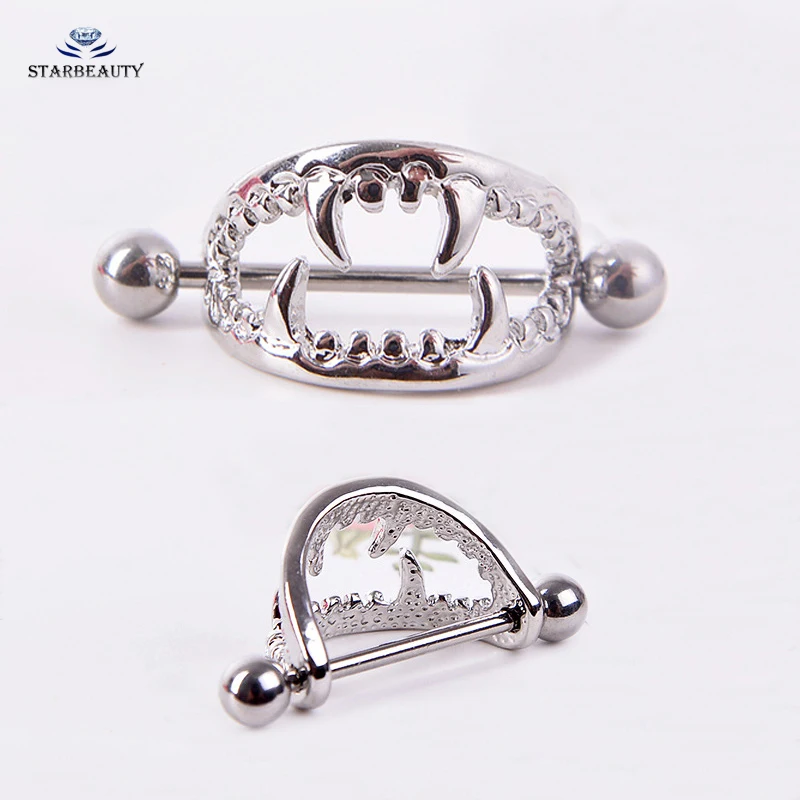 2 шт./лот колечко в форме монстра для пирсинга сосков женское ювелирное изделие