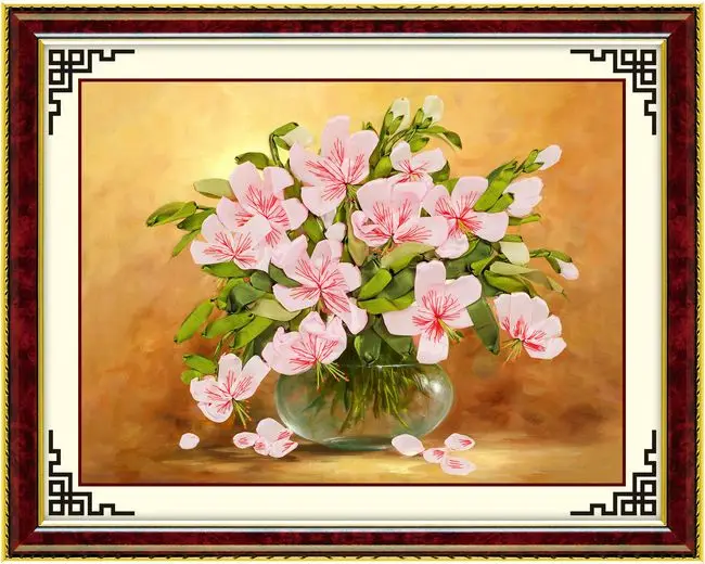 Набор для вышивки сделай сам из 3D ленты наборы крестиком простая ручная работа