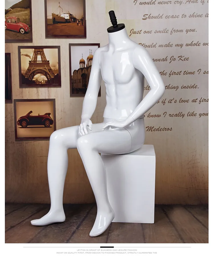 Высококачественный манекен для мужчин безголовый белая модель по акции | Дом и