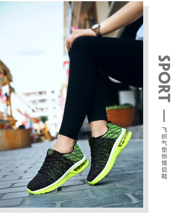Мужские кроссовки для женщин; Zapatillas; спортивные кроссовки; Зеленый светильник; спортивная обувь на воздушной подушке; уличные кроссовки для бега и прогулок; Masculino