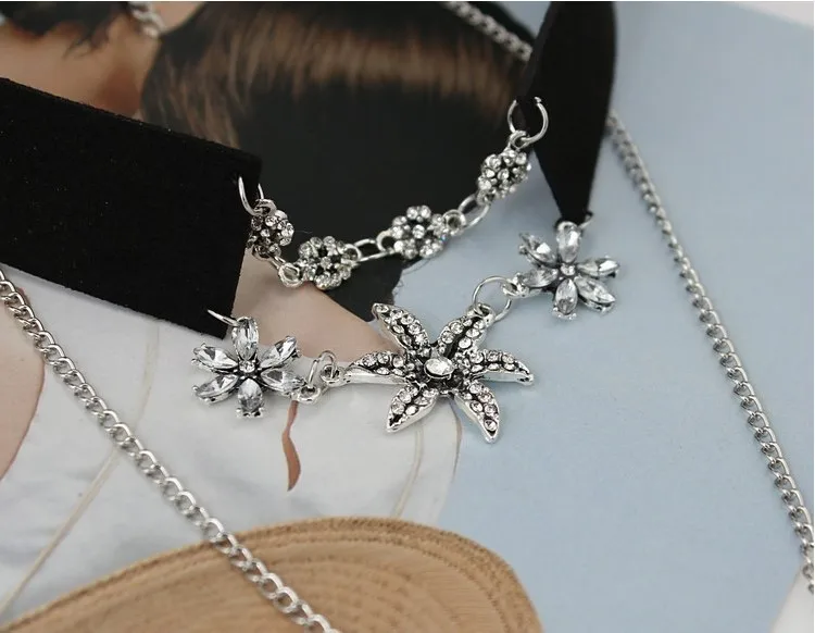 Новинка 2017 импортные товары распродажа широкий чёрный бархатный ожерелье